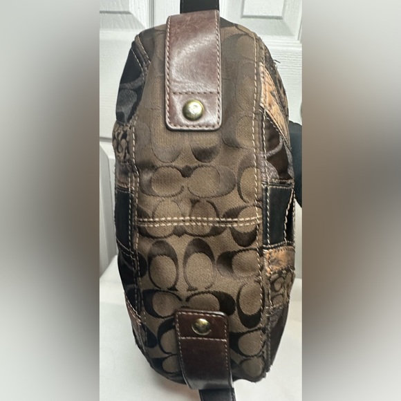 Coach Est. 1941 Zoe Vintage Mosaic Leather Signature Patchwork hobo purse EUC - Picture 11 of 17